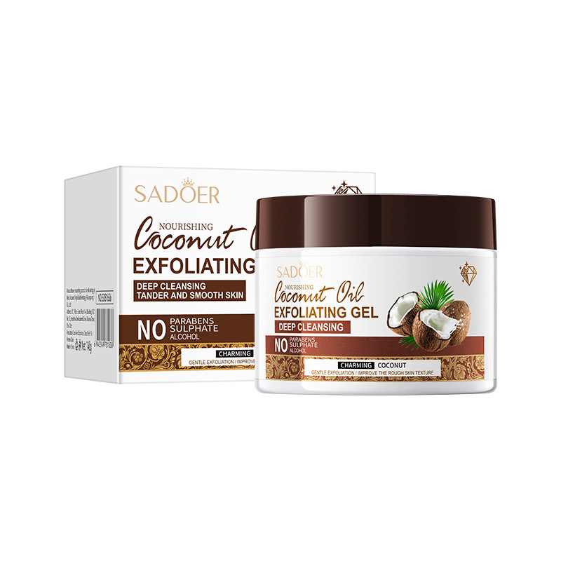 SADOER Gel esfoliante nutriente per la pelle liscia all'olio di cocco_voghion.com