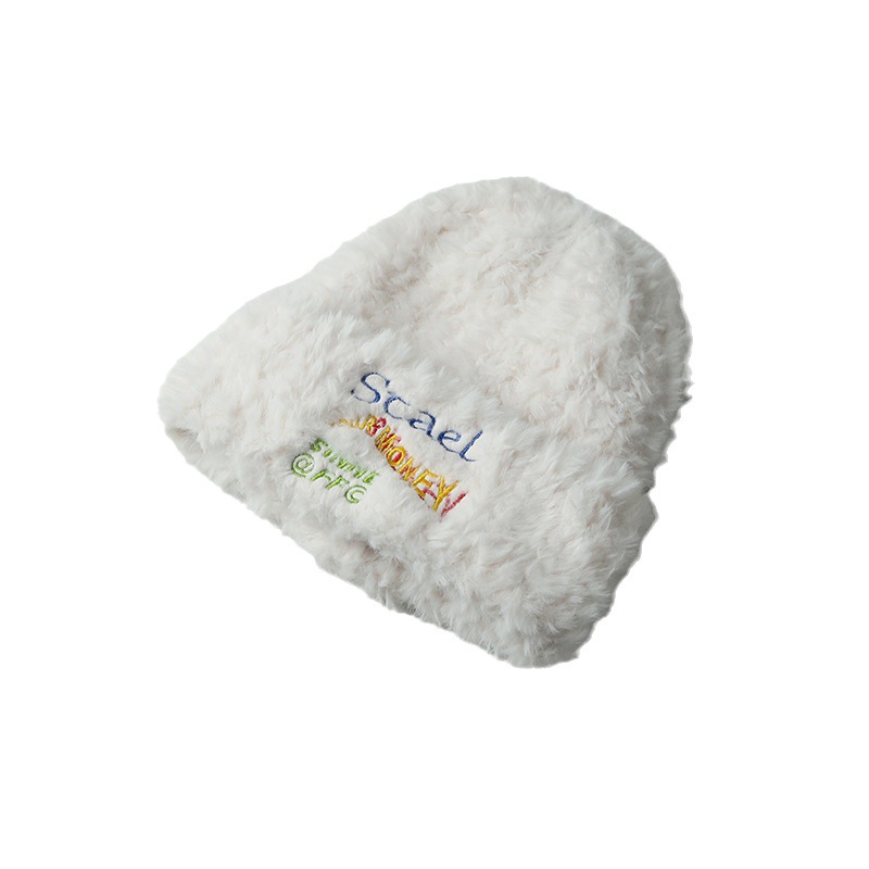 Fury Strick für Damen im Herbst-Winter mit verdicktem, warmem Stirnband, koreanische Version mit Gesicht und kleiner Mütze Tide_voghion.com