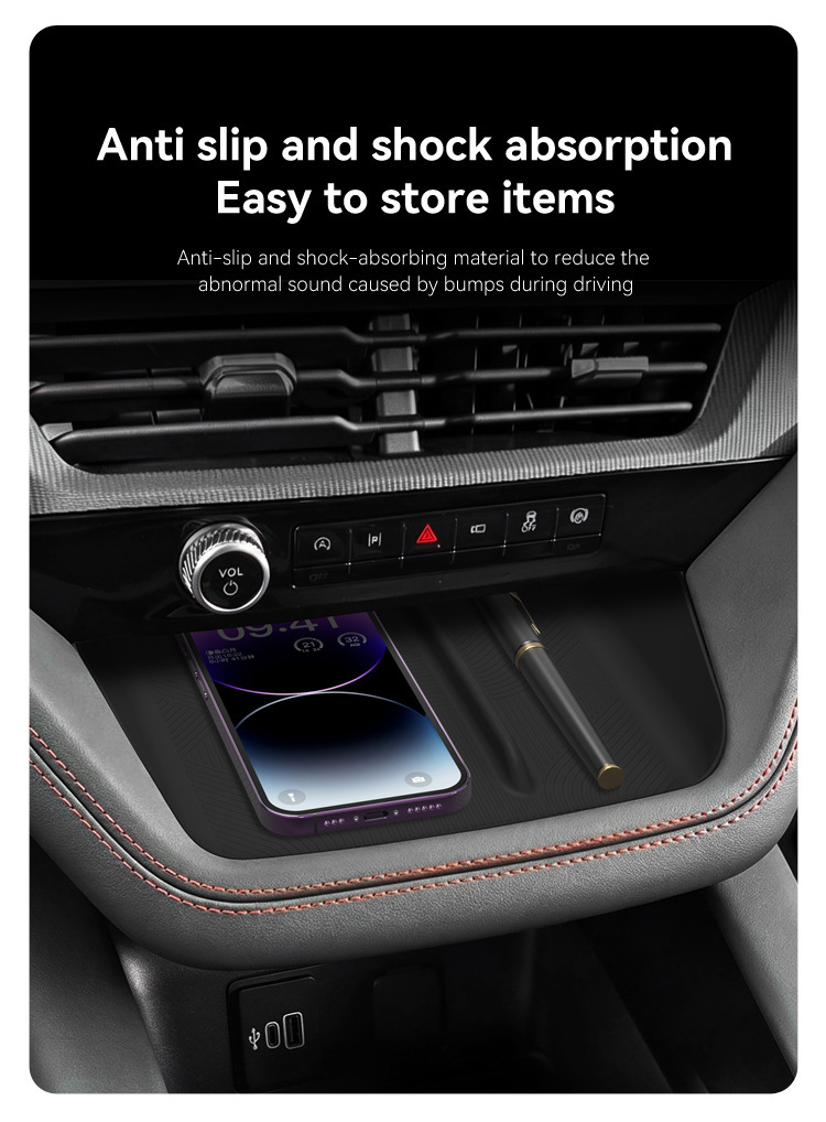 Suitable for 26 Explorer models, central console storage silicone mat, EXPLORER protective anti-slip mat, car-specific accessories for modification