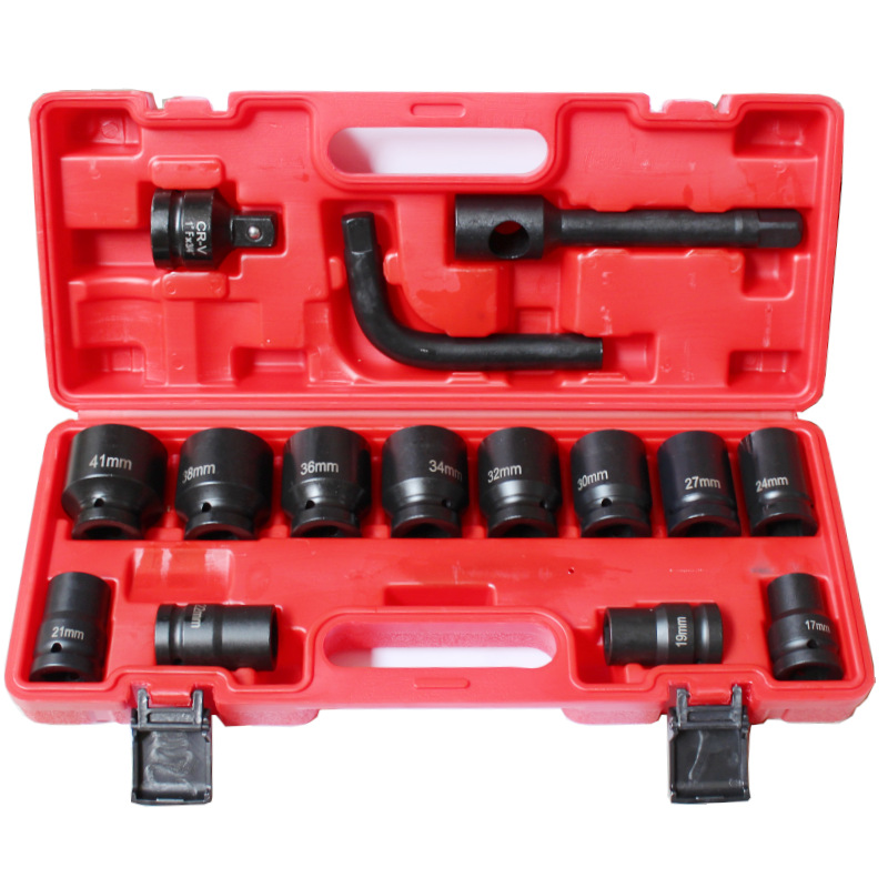 3/4短套头19mm风炮套筒头组套风炮头重型套筒组套8件12件15件