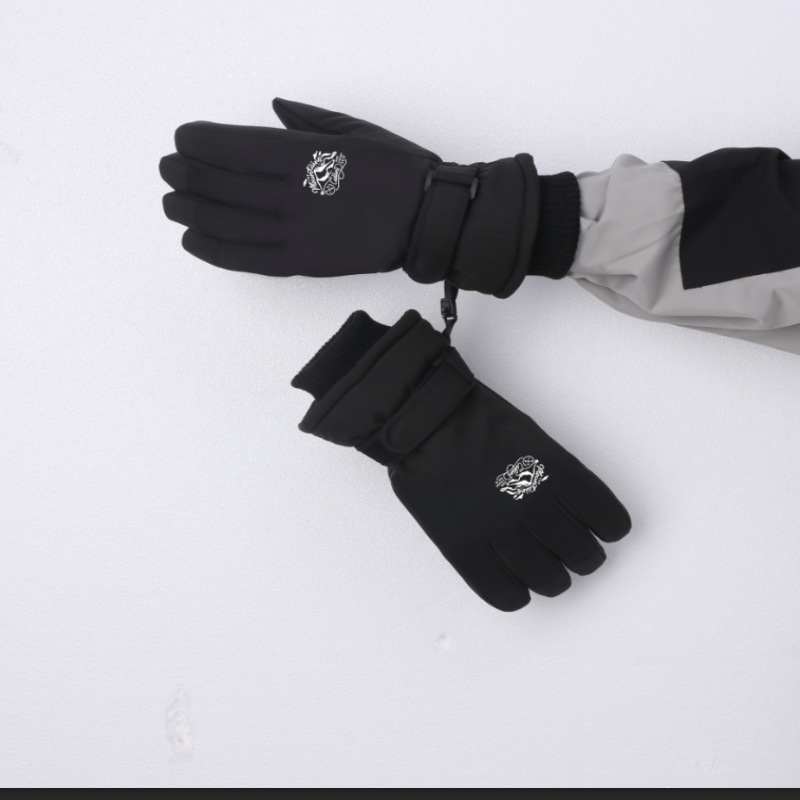 Guantes de esquí al por mayor para hombres a prueba de frío y anticongelante de invierno más engrosamiento de terciopelo para jugar con guantes de ciclismo en la nieve Pantalla táctil de esquí para mujeres