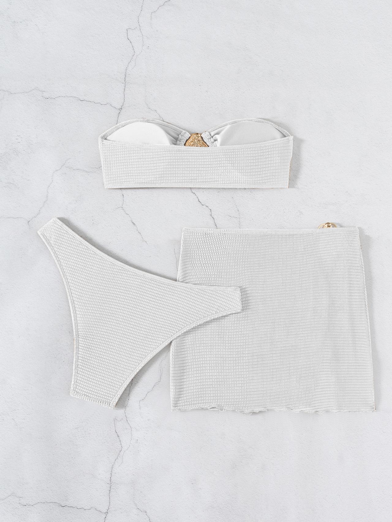 Women's Elegant Sexy Streetwear Solid Color 3 Pieces Set Bikinis Swimwear display picture 9