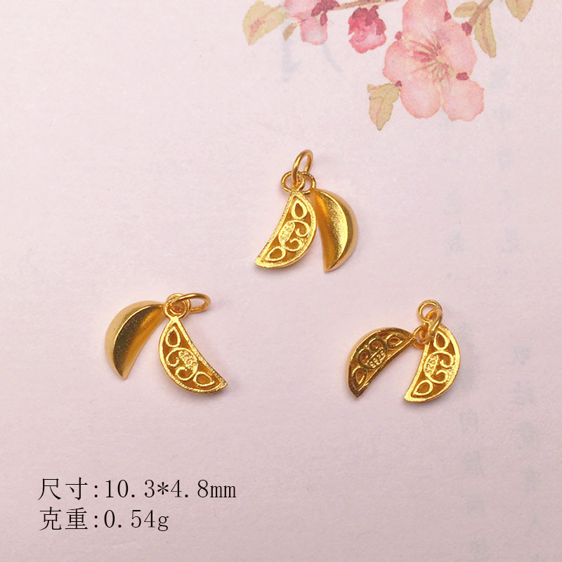 DIY Accessories s925 Silver Gold Plated Small Drop Necklace Pendant Bracelet Pendant Bracelet Beads Beads Jewelry Material