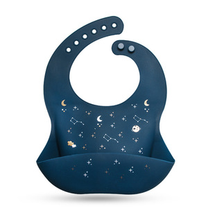 (Cross-border trading), three dimensional children's waterproof silicone eating bib for supplementary food, with pocket 5