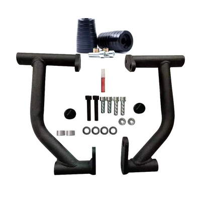 Applicable to QJ Qianjiang competition 800 insurance drop-resistant bumper motorcycle one-word competitive bumper spring head modification accessories (Motorcycle bumper) - black-matte-carbon-steel-bumper-black-aluminum-head-1-pair