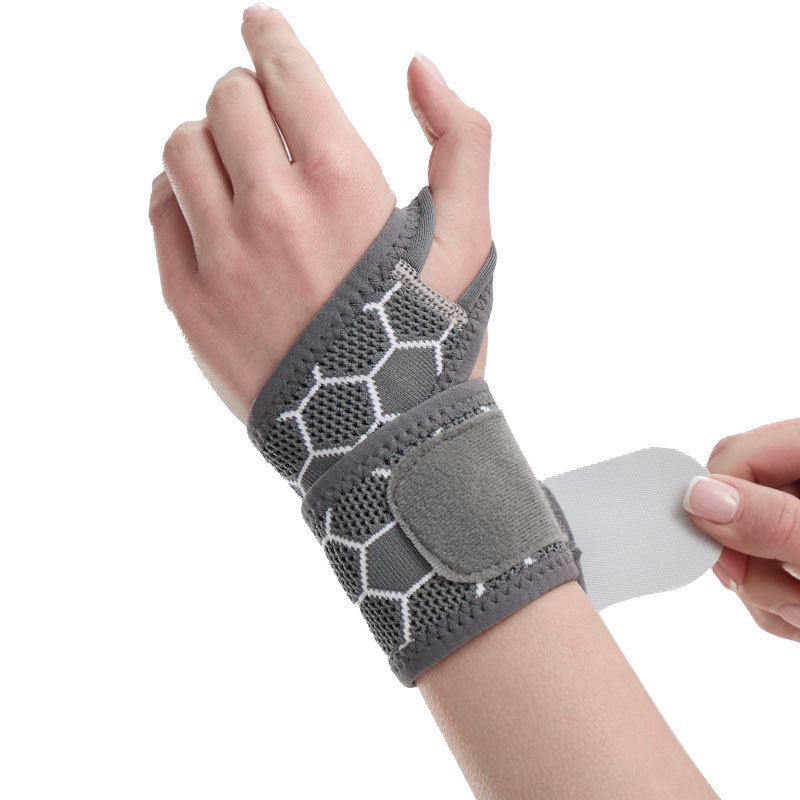 Breathable Wrist Brace Supportive Pressure Compressing Joint Protector Thin Knitted Flat Knitting Fitness Wristband For Sprains And Tendon Sheath_voghion.com