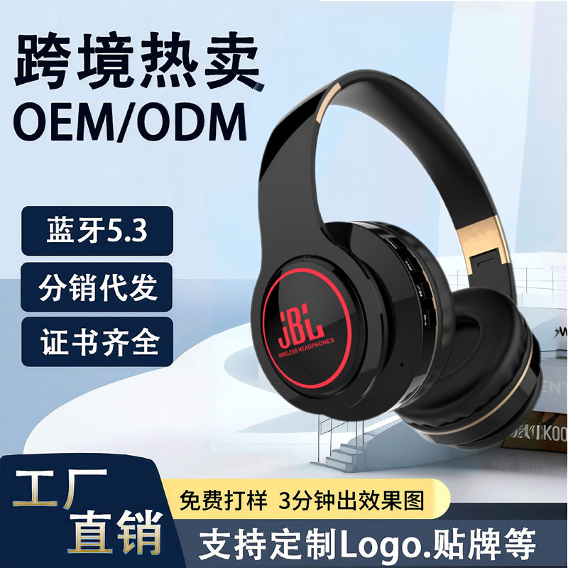 ANC Call Noise Reduction Soft Ear Mask RGB Marquee Children's Head-mounted Bluetooth Long-life Wireless Gaming Headset