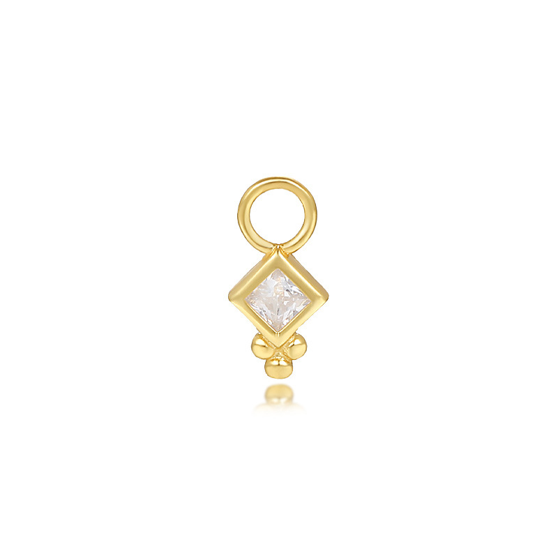Color Block, Water Droplets Pattern 925 Sterling Silver Color Block Water Droplets