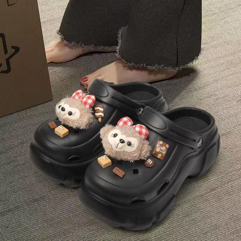 Thick-Soled Clogs for Women, Summer Style with Removable Insoles, Height-Increasing Beach Clogs, New Non-Slip Outdoor Slippers, Wholesale Thick-Soled Clogs for Women, Summer Style with Removable Insoles, Height-Increasing Beach Clogs, New Non-Slip Outdoor Slippers, Wholesale