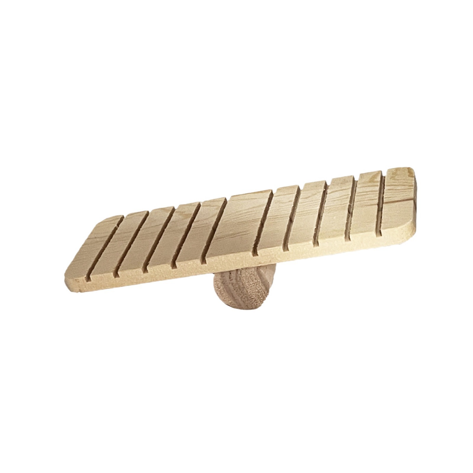 Pequeño juguete para mascotas de madera maciza hamster seesaw Totoro loro pequeño animal que alivia la congestión juguete de madera pequeña mascota molar suministros