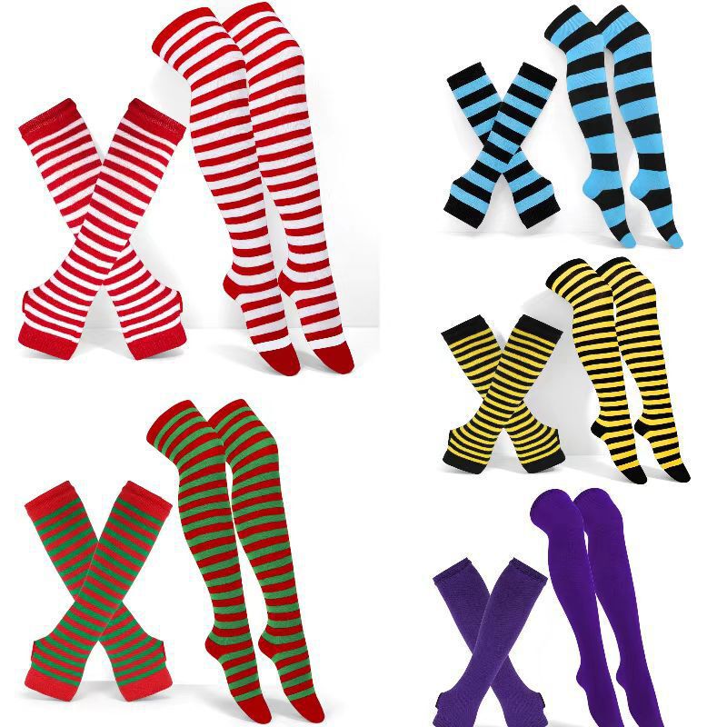 26 new styles of Halloween funny socks, long socks, European and American cosplay striped socks, Christmas gloves, sock sets 26 new styles of Halloween funny socks, long socks, European and American cosplay striped socks, Christmas gloves, sock sets