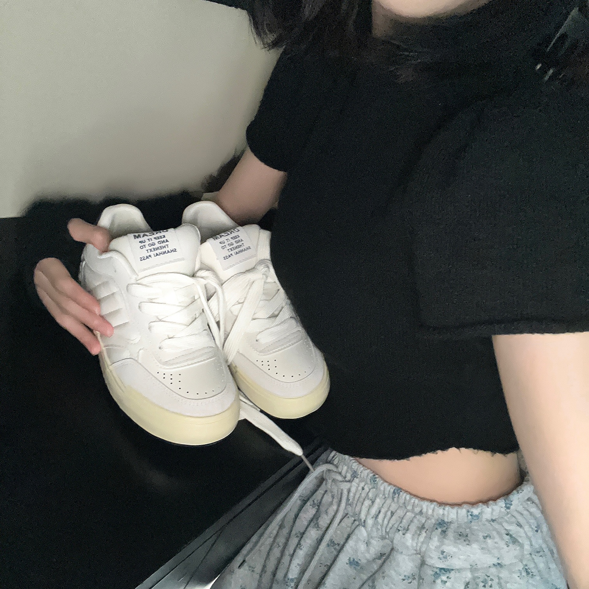 Zapatillas Casuales Originales Lin A Yi 2025 para Mujer, Zapatos Versátiles Estilo Coreano para Estudiantes, Nuevo Modelo de Primavera.