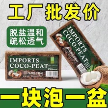 进口低盐椰砖营养土压缩椰椰砖土批发养花多肉绿植种菜专用椰糠土