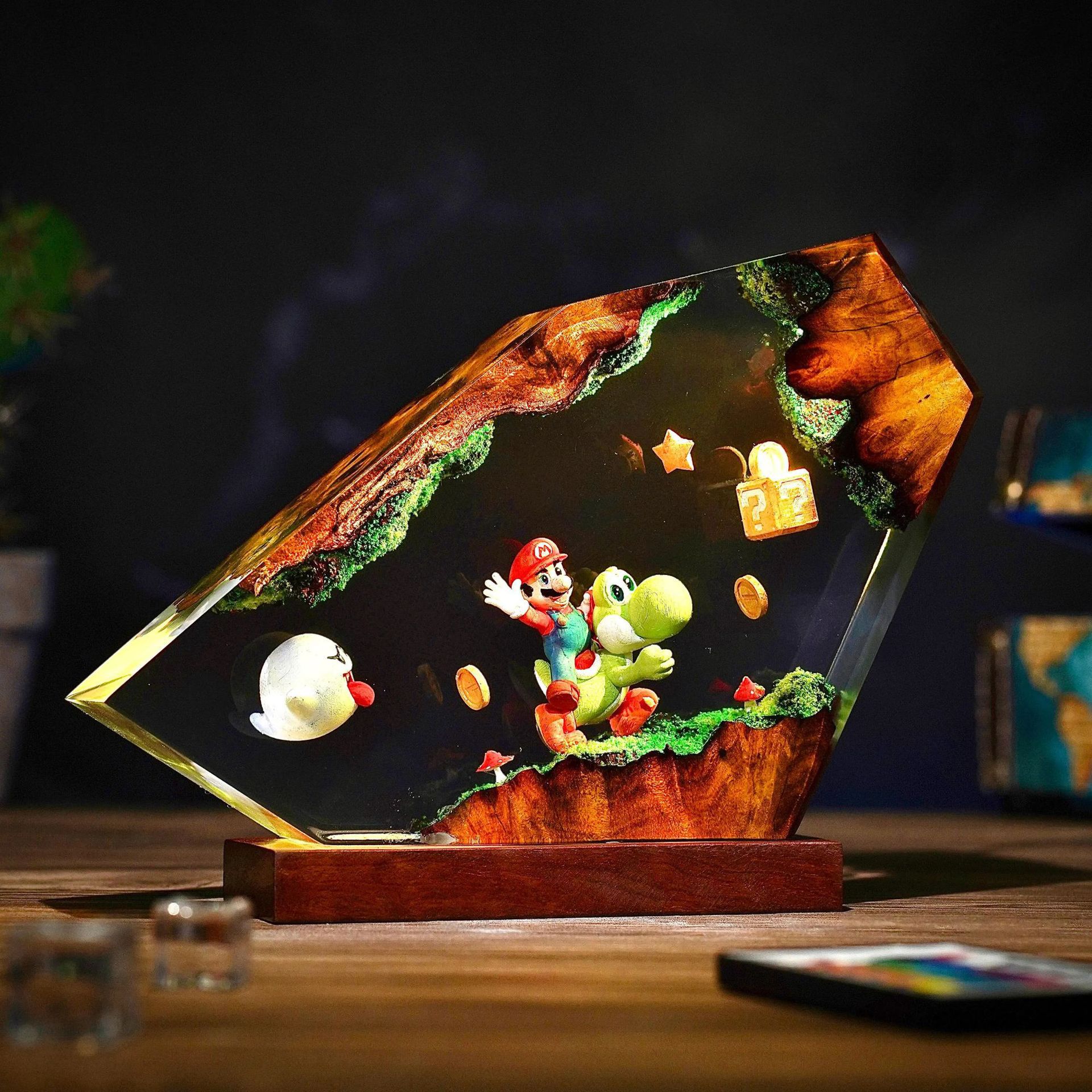 wooden night light for friend