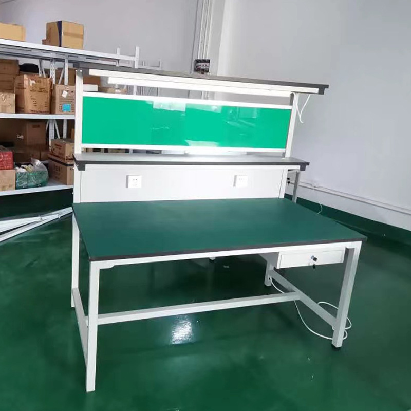 ライト付き静電気防止作業台工場包装検査作業テーブル梱包組立テーブル携帯電話修理テーブル|undefined