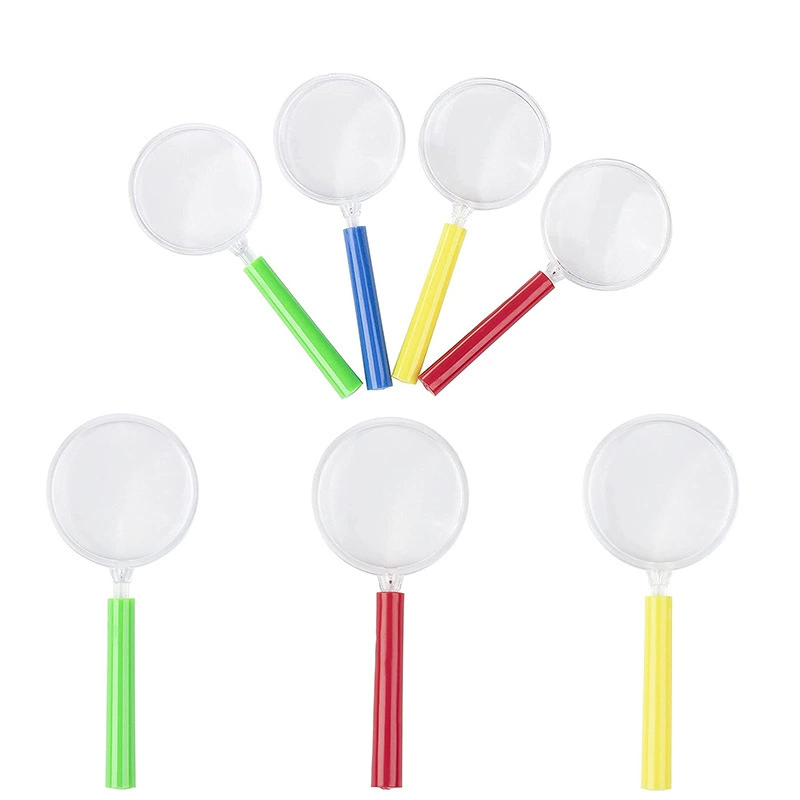 Детская Цветная Акриловая Лупа Megonifi, подсчет для чтения, 45 мм, портативный подарок, расширение