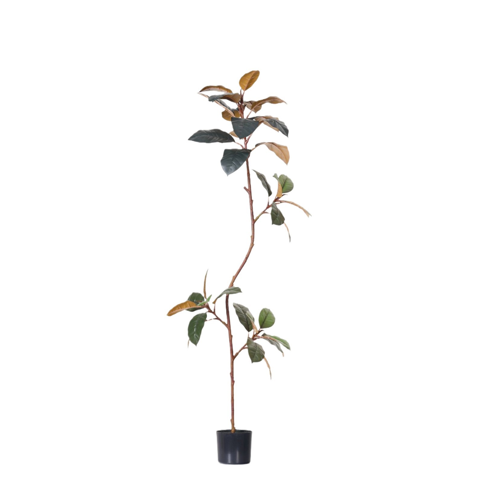 Simulación de plantas verdes, de lujo ligero de alta gama, árboles de caucho de formas especiales, árboles falsos, plantas en macetas, decoración de suelo interior, plantas biónicas