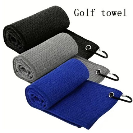 Manufacturer Supplies Multi-Color Golf Towels, Ultra-Fine Fiber, Lint-Free, Highly Absorbent, Waffle Pattern, Pineapple Pattern Golf Towels