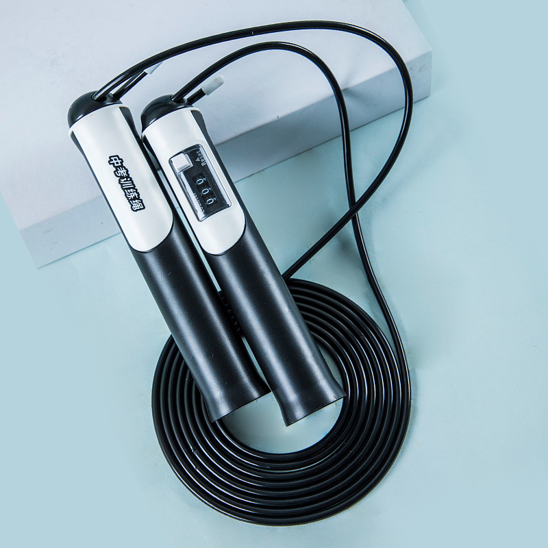 6569 cuenta de alambre de acero cuerda de saltar con peso cuerda de saltar alargada estudiante senior Escuela Secundaria examen entrenamiento saltar cuerda prueba física ejercicio cuerda de alambre