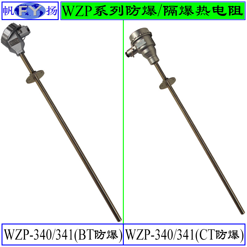 WZP-340 WZP2-341热电阻 防爆热电阻 ExdIIBT4隔爆 活动法兰连接