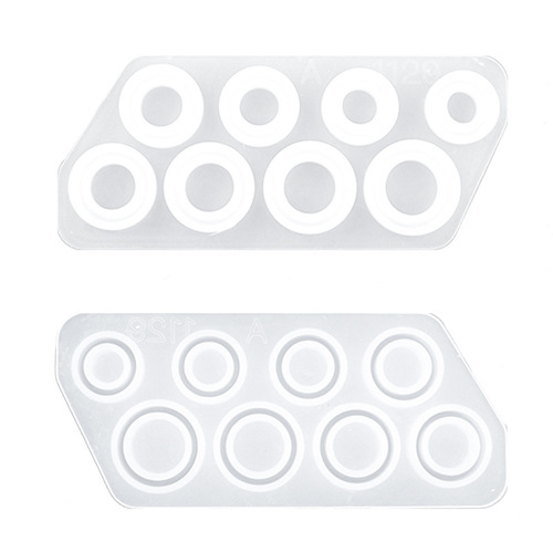 diy glue mold flat ring pendant mold cut curved cat ear ring silicone mold collection mirror