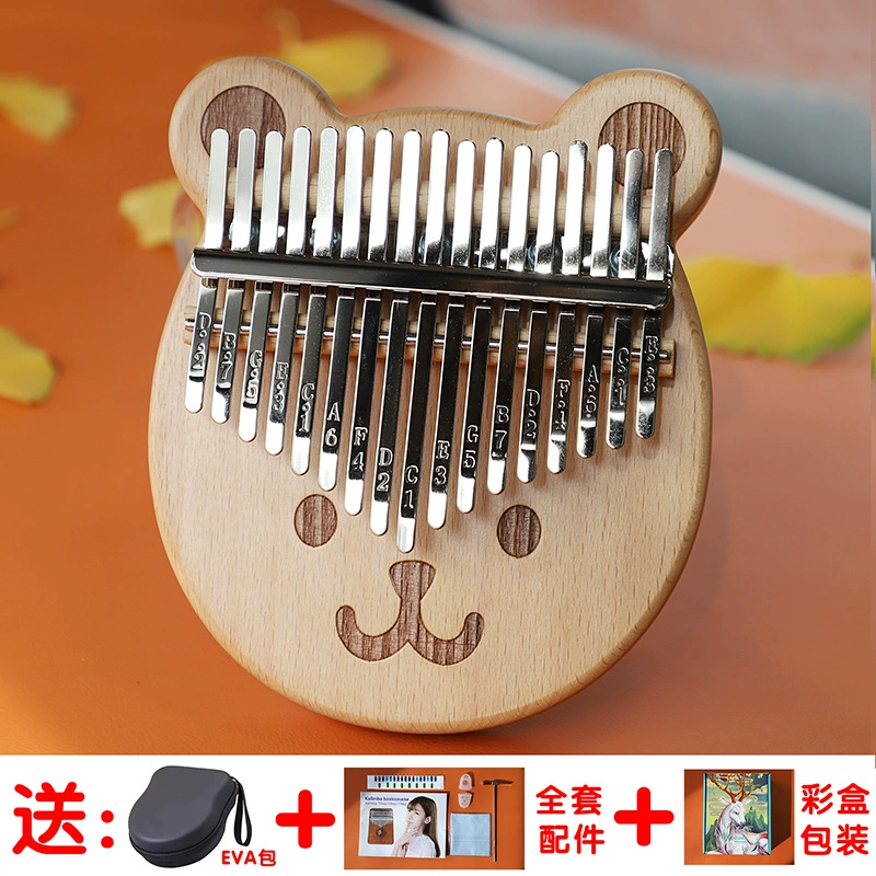 Thumb Kalimba (Kalinba) 17- or 21-Note Transparent Crystal, Beginner Finger Piano