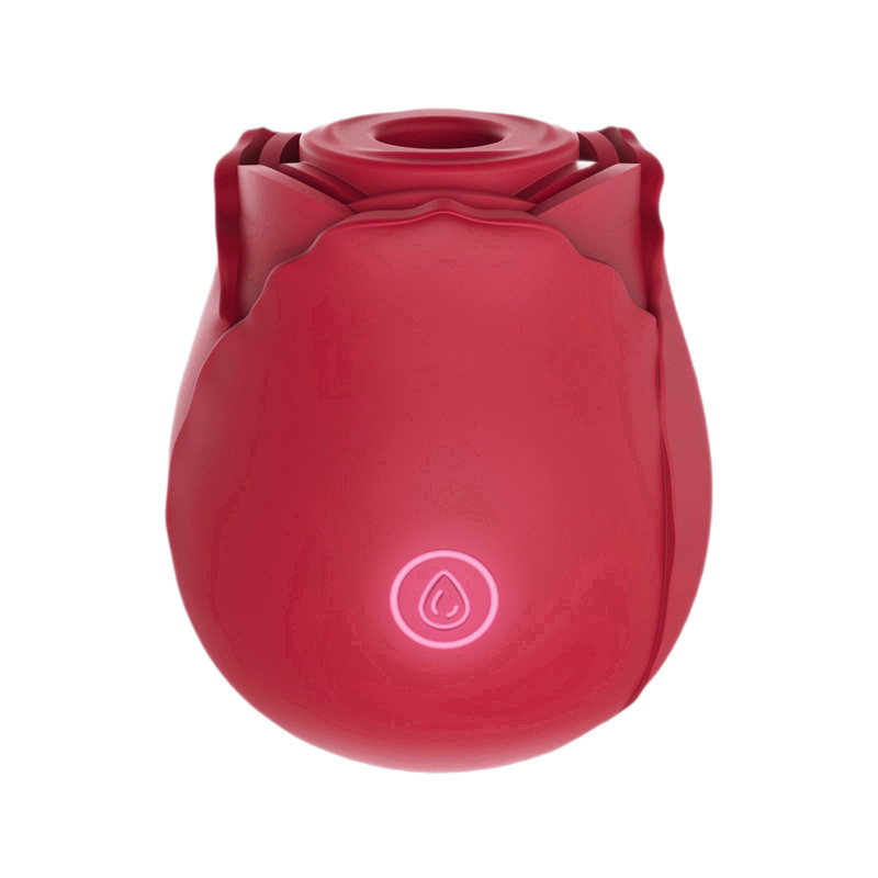 Huevo Vibrador con Succión Forma de Rosa de Silicona, Silencioso, para Mujeres