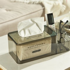 Transparent tissue box living room storage multifunctional desk tissue box home tissue holder bathroom tissue storage box