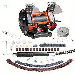 Happybuy ジュエリー ポリッシャー キット: デュアル ヘッド電動ベンチ
