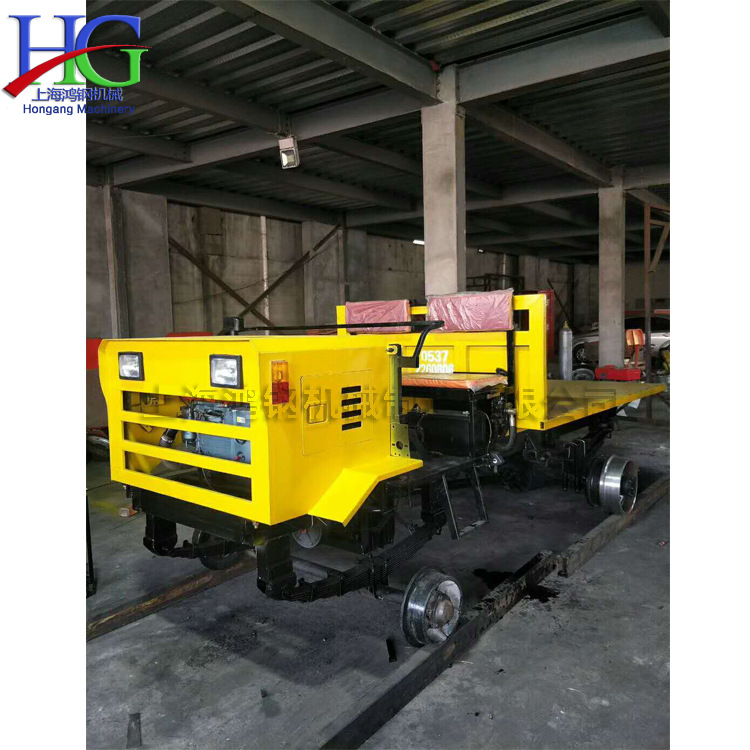 铁路建筑轨轨道运输车 柴油两驱油刹轨道车 矿井钢轨建设施工