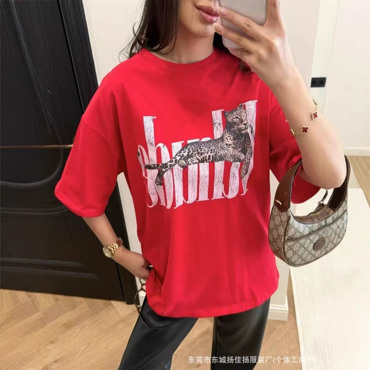 100% Pure Cotton Short-Sleeve T-Shirt, Street Style, Unique Bf Vibe, Trendy Brand, Stylish Outerwear, Conceals Body Shape, Summer 2026 Top