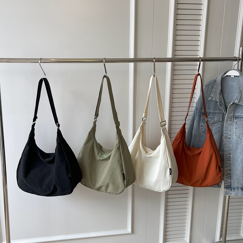 Wholesale Youjia Same Style Nylon Cloth Shoulder Bag Pure Color Lightweight Large Capacity Crossbody Bag Casual Student Class Bag Wholesale Youjia Same Style Nylon Cloth Shoulder Bag Pure Color Lightweight Large Capacity Crossbody Bag Casual Student Class Bag
