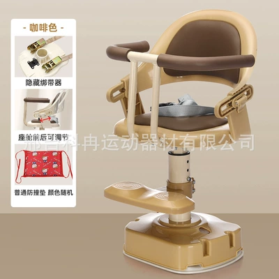 Electric Vehicle Child Seat, Electric car child seat - brown-double-strap-bottom