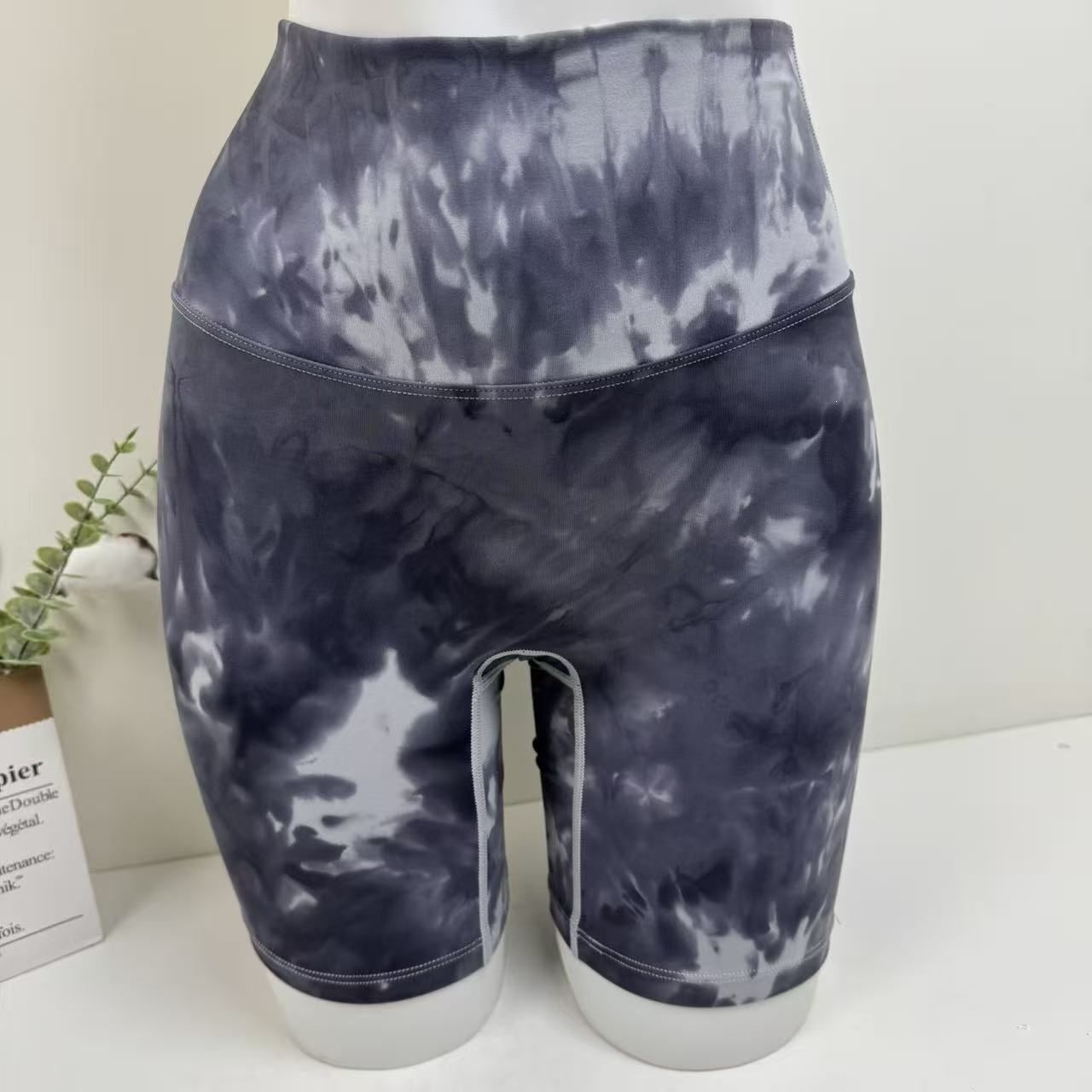 Pantalones cortos de yoga de acondicionamiento de verano corredores ajustados de cintura alta velocidad secos transpirables pantalones cortos desnudos image 15