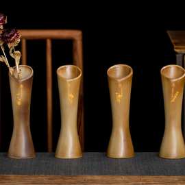 复古柴烧粗陶花瓶清新水培桌面简约家居装饰摆件禅意客厅陶瓷插花