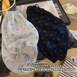 儿童裤子秋冬款2025新款洋气时尚女宝宝卫裤加绒百搭休闲裤长裤潮