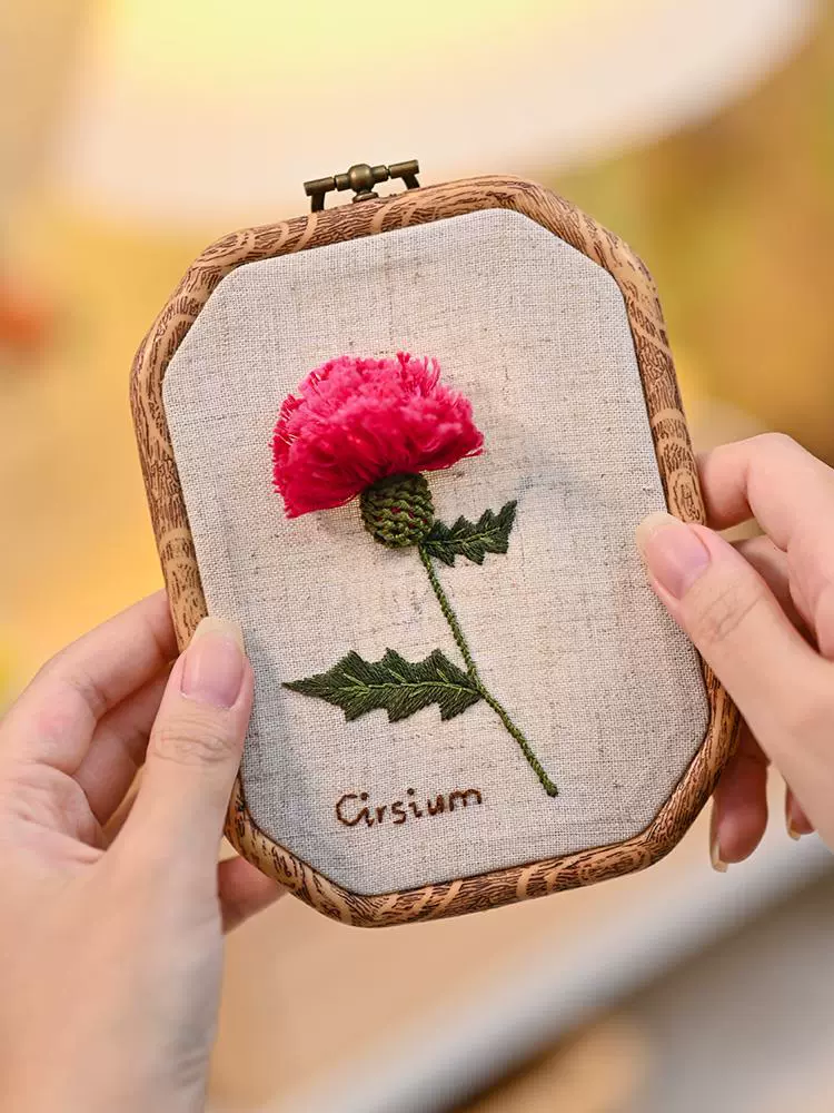 Materials set for beginners, handmade, french style, with embroidery