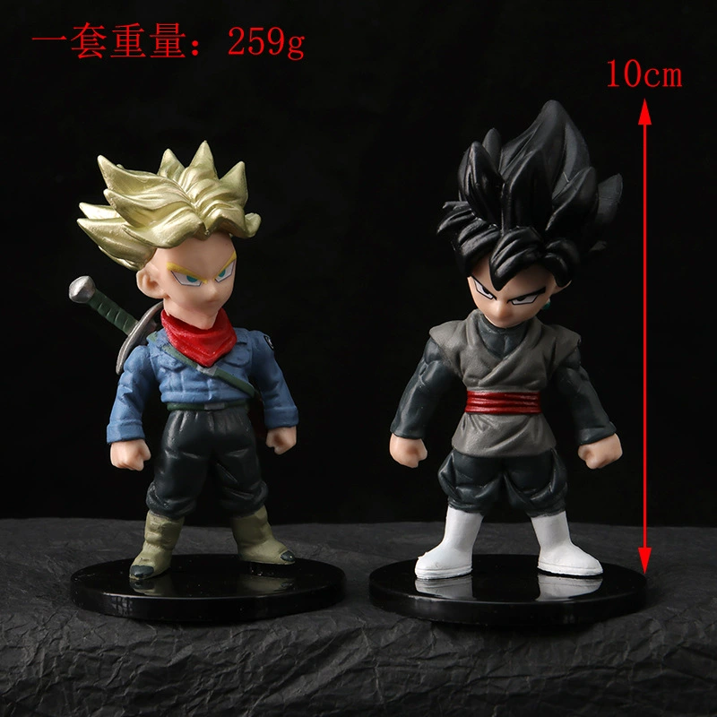 Seven Dragon Ball Hand - Office Model Cartoon Sun Wukong Goku, Trankus Black Wukong dolls