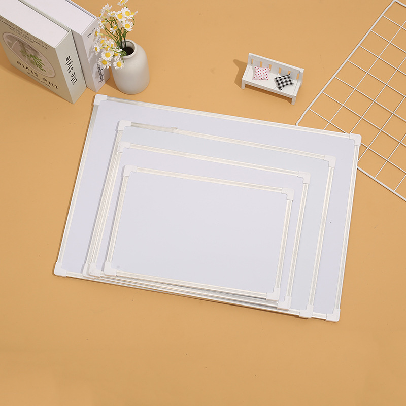 Factory Direct Sales New single-sided hanging magnetic whiteboard drawing board office teaching erasable whiteboard aluminum alloy with display