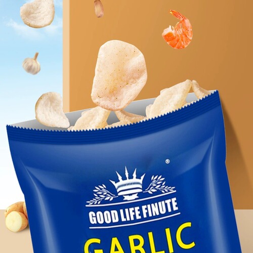 Cullaf FINITE Garlic-flavored Shrimp Chips 82g Korean Imported Original Shrimp Chip Gift Puff Snack Trendy Snack