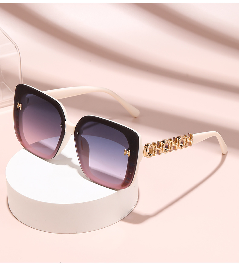Leichte Luxus-Sonnenbrille mit Polarisierung, modischer großer Rahmen, vielseitige Sonnenbrille, grenzüberschreitende Brille, Anti-UV, hochwertige Sonnenbrille