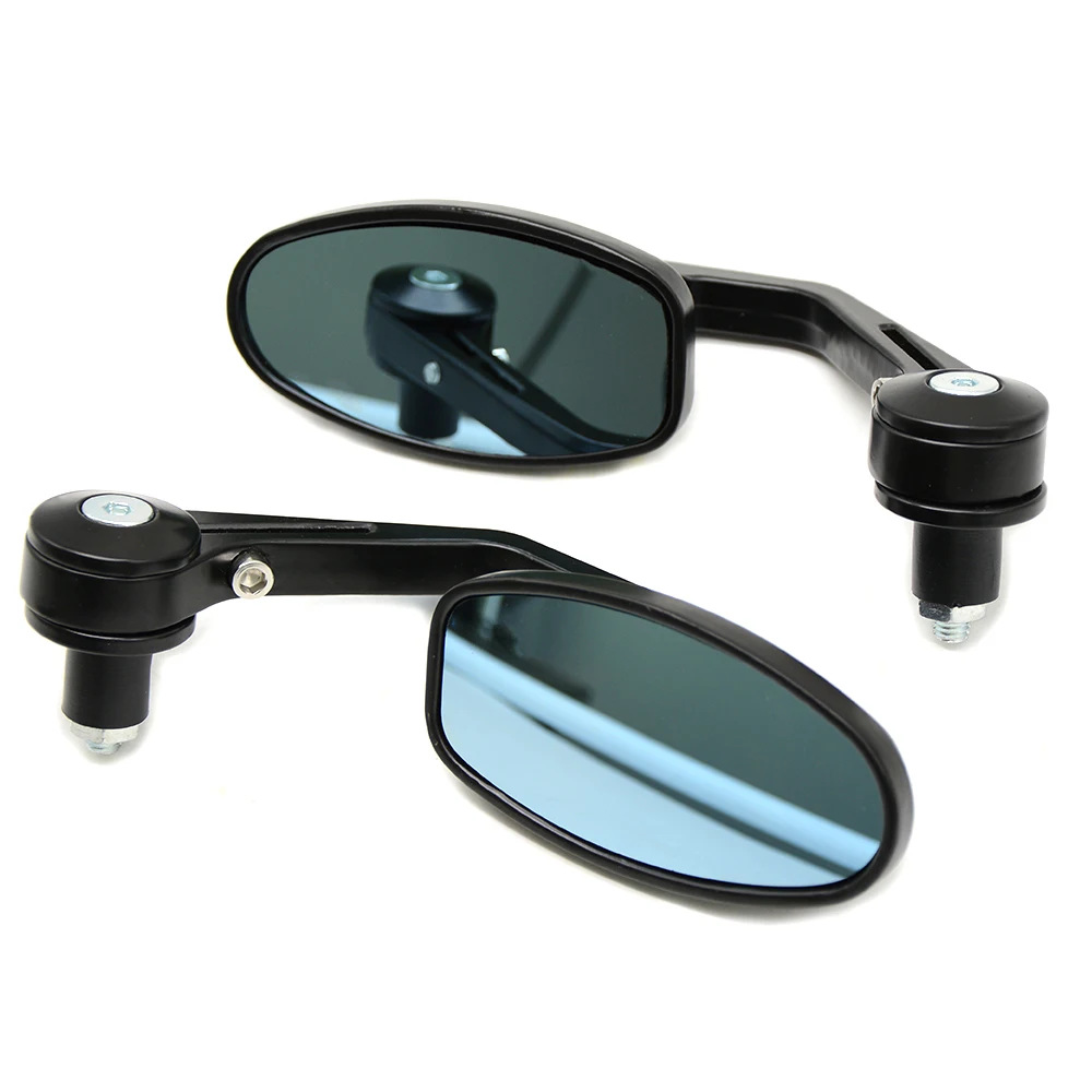 Motorcycle rearview mirror aluminum alloy modified handlebar mirror 22MM retro street car sports car handlebar mirror handle mirror