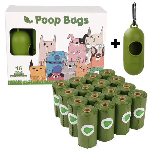 16 rolls/20 rolls biodegradable pet garbage bags dog poop bags poop bags dog poop bags plus dispenser manufacturers
