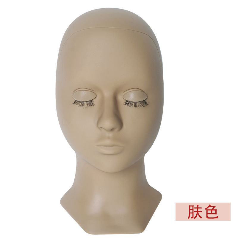 Molde de cabeza extraíble con pestañas Injerto de pestañas puede reemplazar el párpado modelo de práctica de pestañas párpado transfronterizo exclusivo