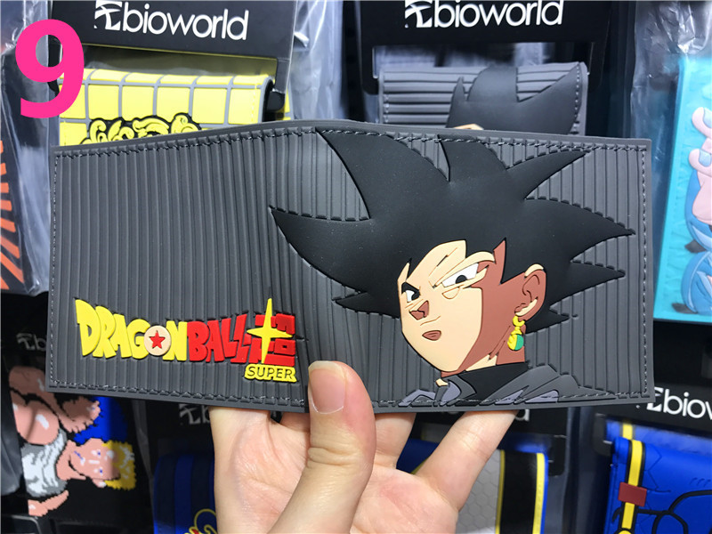 Anime Dragon Ball periférico dinero corto wukong Wu palabra estudiantes masculinos y femeninos corto monedero titular de la tarjeta en stock