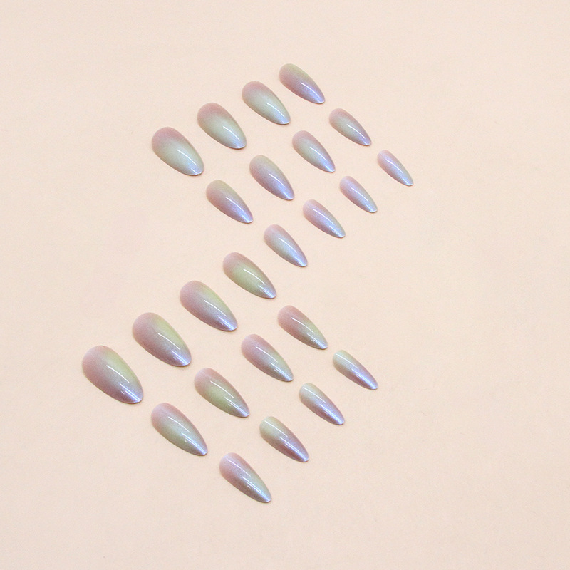 Amélioration des aurores colorées en amande à tête ronde, nouveau produit d'été, faux ongles accrocheurs, amélioration des ongles finis_voghion.com