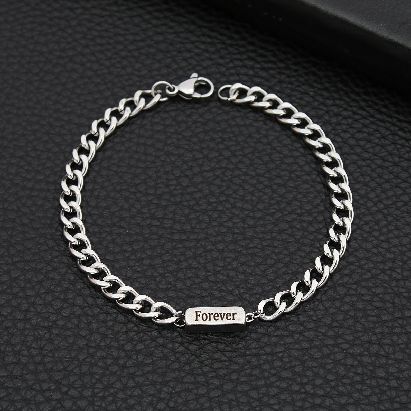 Letter Casual Simple Style 304 Stainless Steel Bracelets In Bulk display picture 12