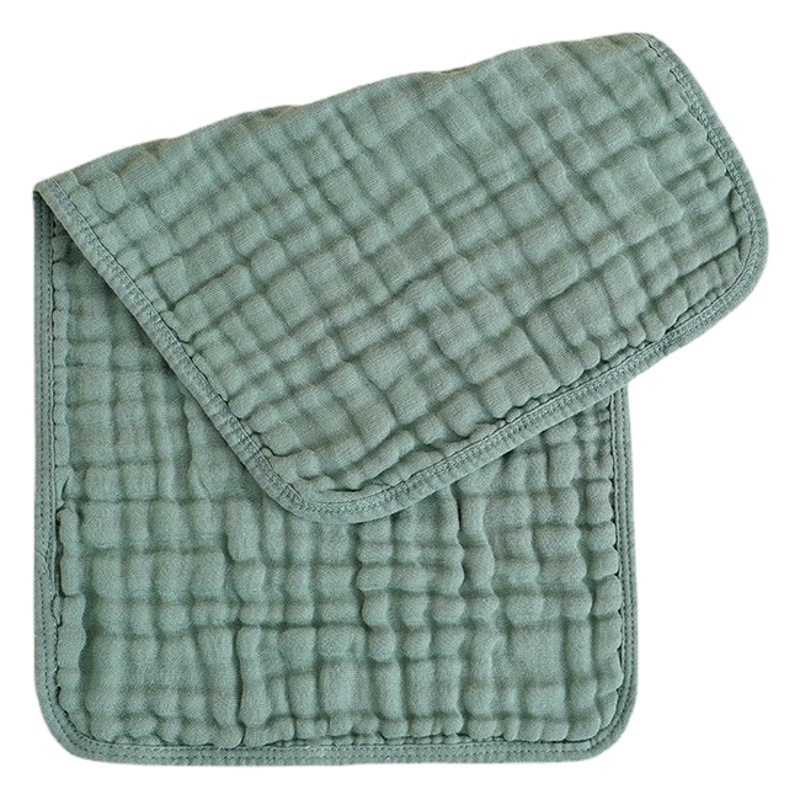 Cross-border Amazon 6-layer cotton large towel gauze baby small bath towel washed bubble cotton towel baby burp towel