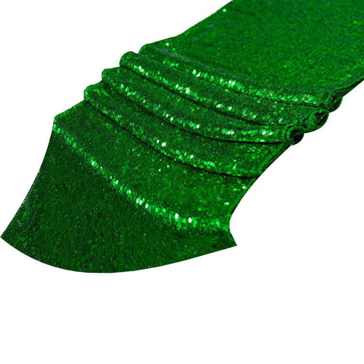 Fondo de pantalla de lentejuelas transfronterizo de 3mm versión completa bandera de mesa de boda bandera de mesa de lentejuelas mediterráneas fabricante de origen