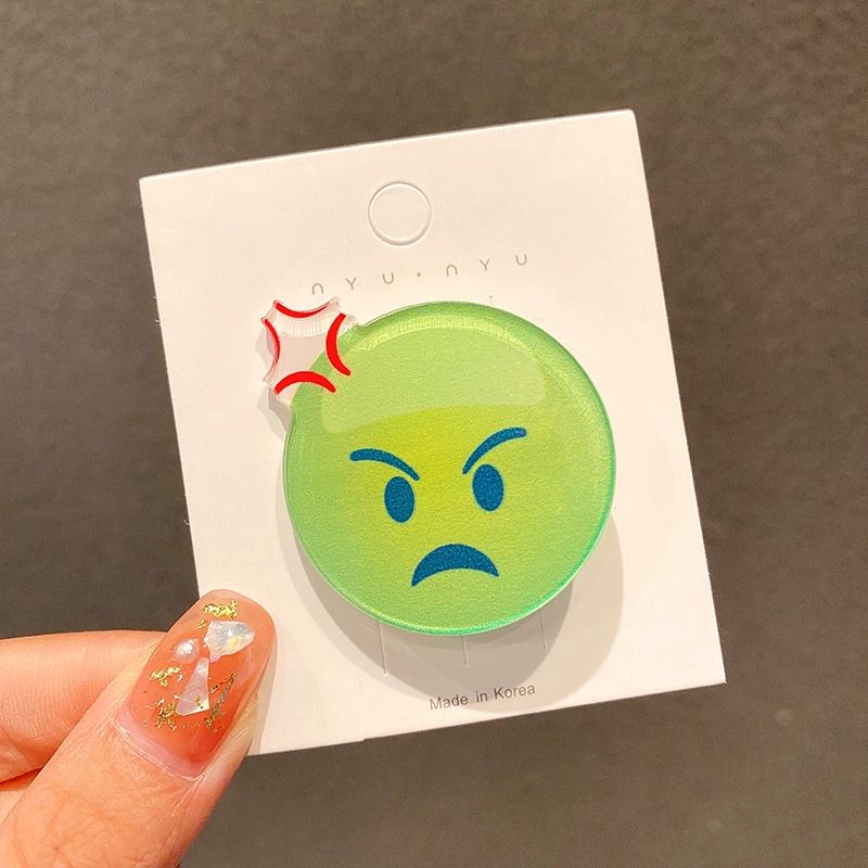 Набор заколок для волос (Drip Khan) наклейки Emoji Water-Drop & Sweat, 16 вариантов